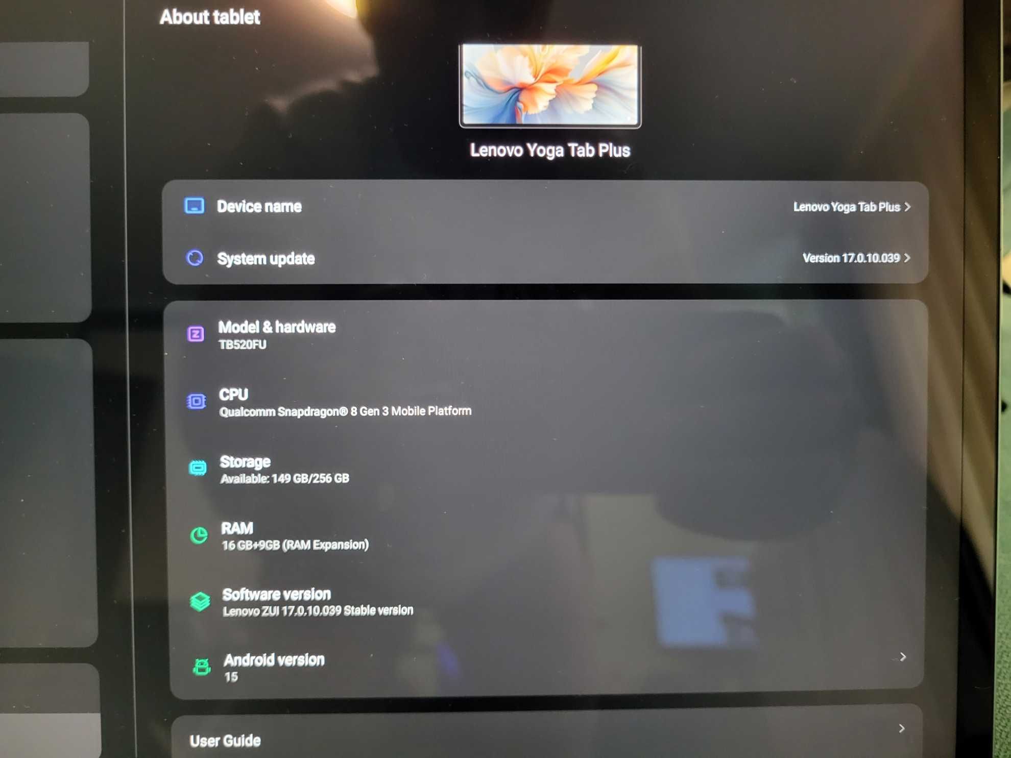 НОВ Таблет Lenovo Yoga Tab Plus,  16GB RAM, 256GB, Keyboard+Lenovo Pen