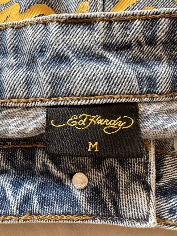 Къса дънкова пола Ed Hardy / маркова нова