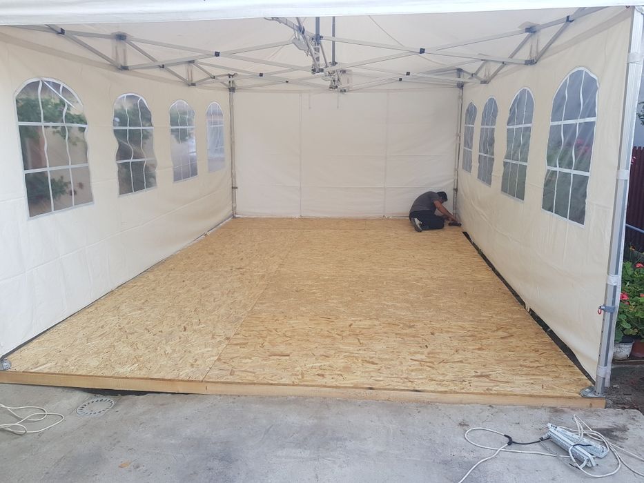 Închiriere podea pentru cort, evenimente. Podea OSB