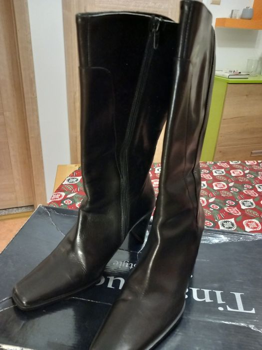 Cizme piele lungi