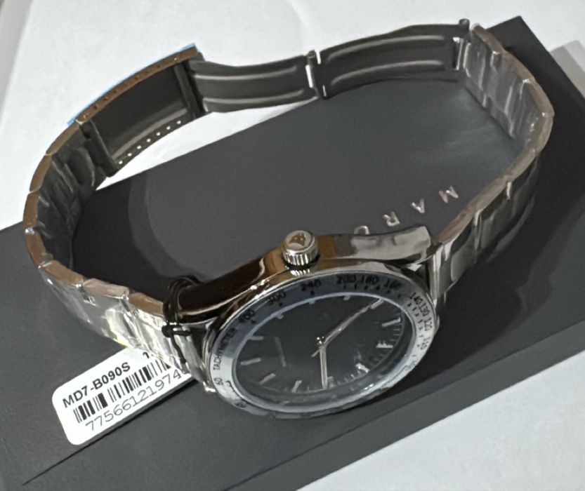 Ceas barbatesc Marc Lauder MD7-B090S – nou, elegant, bratara inox