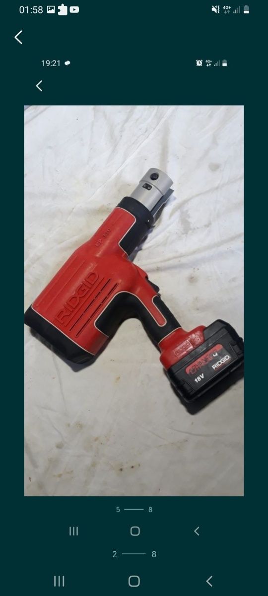 Ridgid 330  Rothenberger  presa sertizat