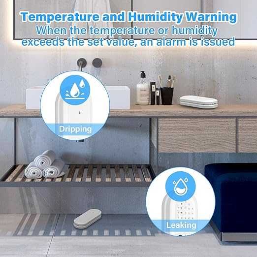 Onherm WiFi Комплект от 4 термохигрометъра с Hub mini, IP65