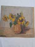 tablou pictura pe pfl semnat E Raportoru 51/46,5 cm