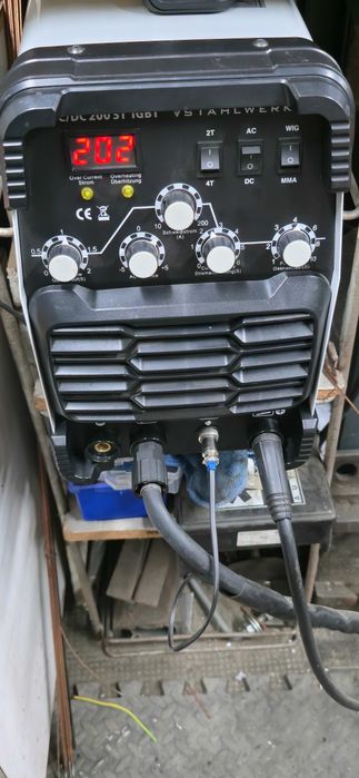 Aparat de sudura aluminiu profesional TIG 200 AC/DC Stahlwerk