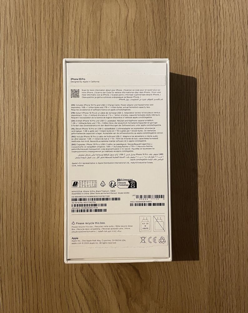 Iphone 16 Pro 256