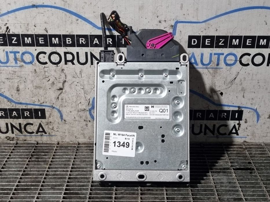 Amplificator audio Mercedes ML W164 Facelift 2008 - 2011 (1349) A2518703190