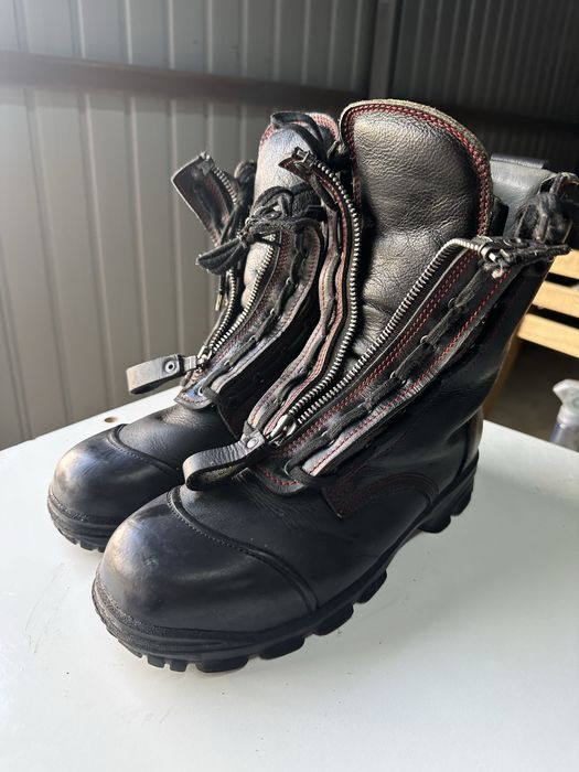 Cizme piele bocanci protectie pompieri germania ews awg svsu isu