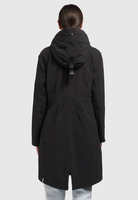 Impermeabil negru KHUJO Parka – stare impecabilă, ca nou!