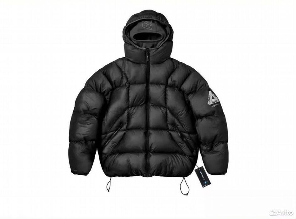 Новый куртка пуховик Palace Pertex Balaclava чёрный размеры M L XL