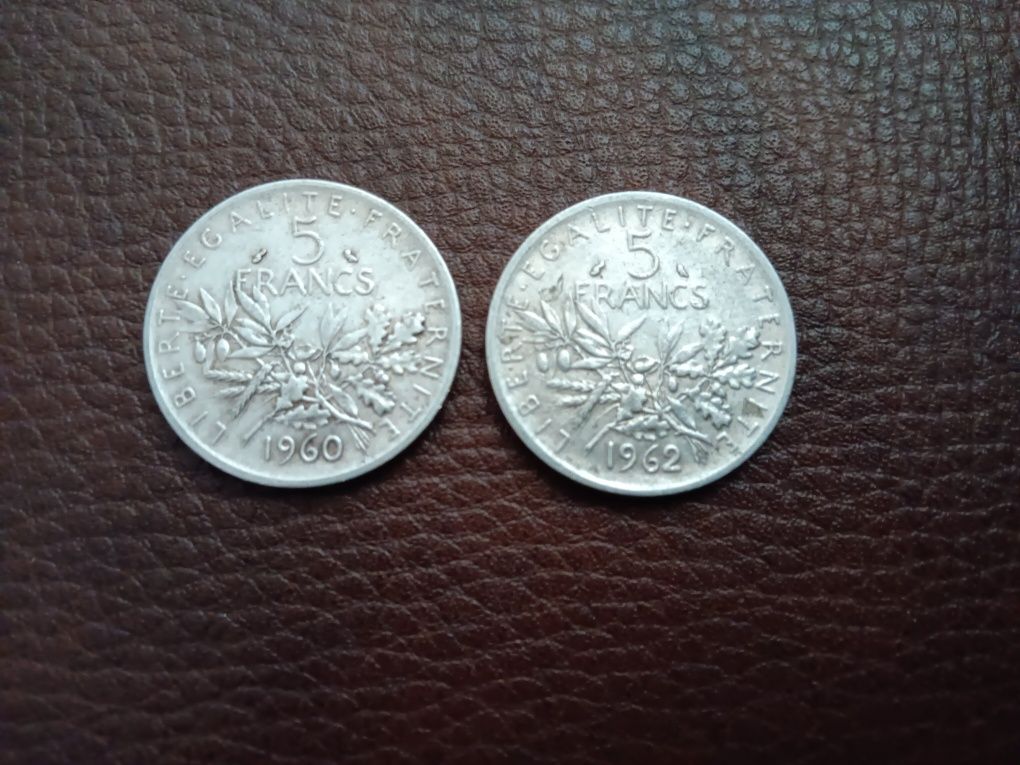 Monede 5 franci  Argint