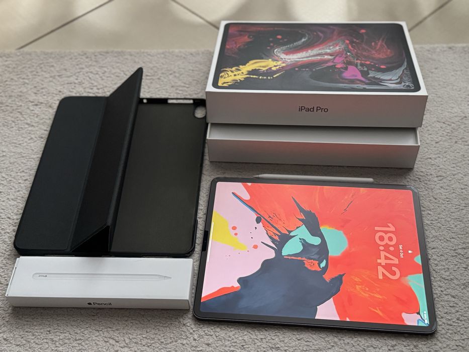 iPad Pro 12.9 [gen 3] 64 gb + Apple Pencil [gen 2] + Husa + folie