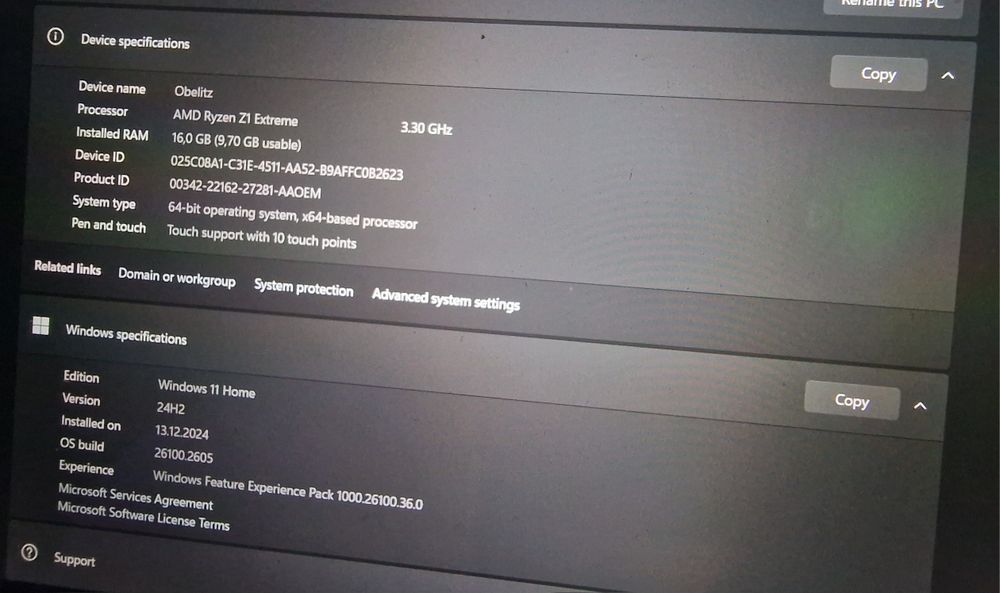 Asus ROG Ally AMD Z1 Extreme