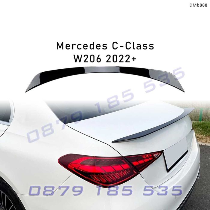 Лип спойлер багажник AMG стил Mercedes C W206 заден тунинг мерцедес