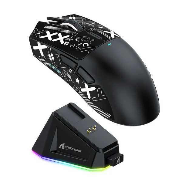 Mouse Attack Shark R6Tri Mode Wireless/X11/X6 Беспр/ игровая мышь ++