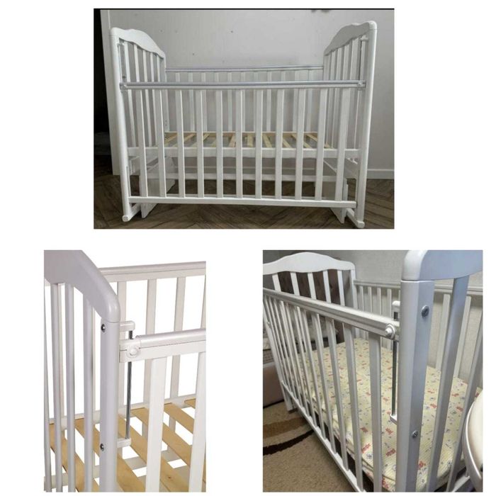 Кроватка Детская с матрасом + наматрасник