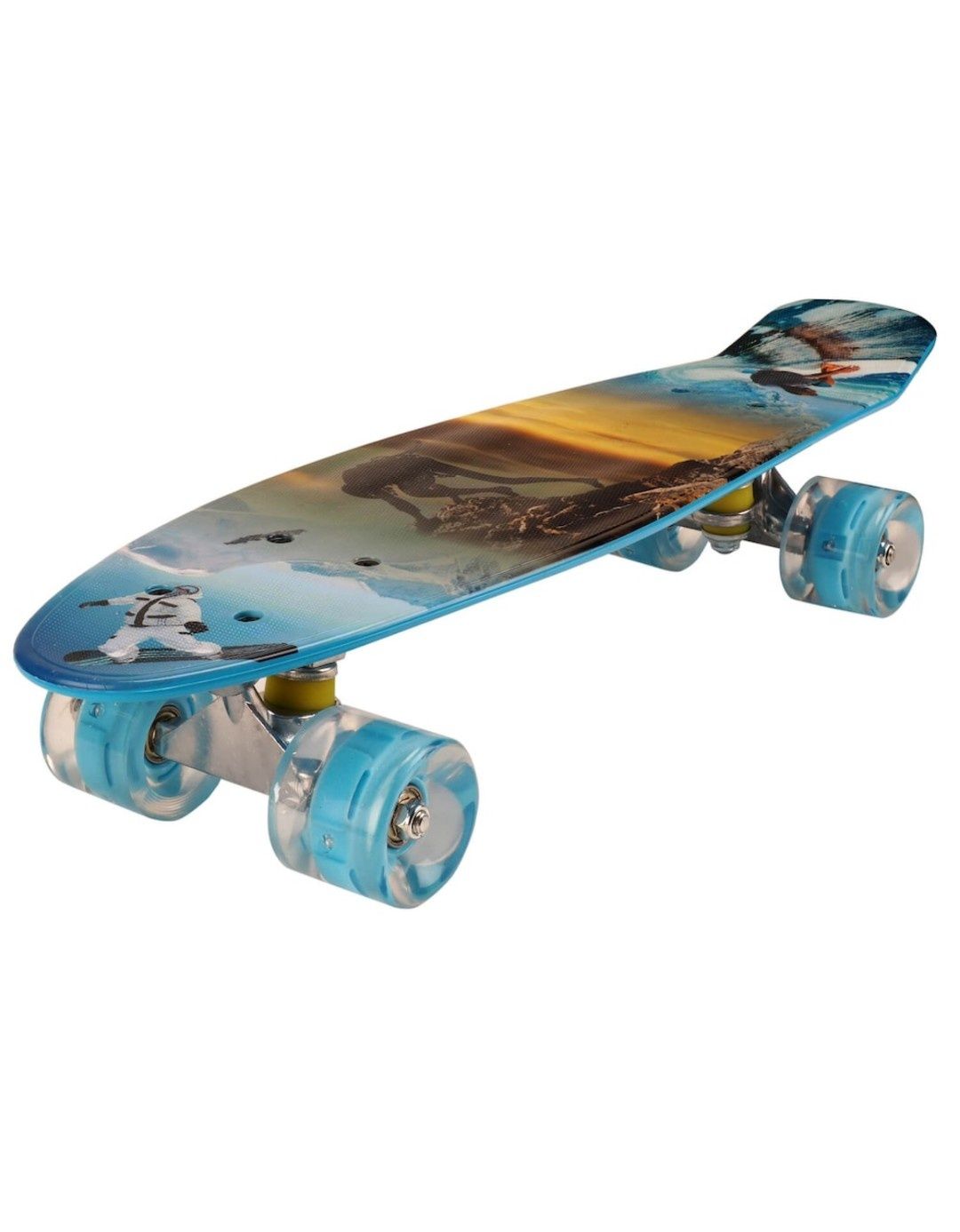Penny Board Action One®, cu roti luminoase, 22'', PU, Aluminium