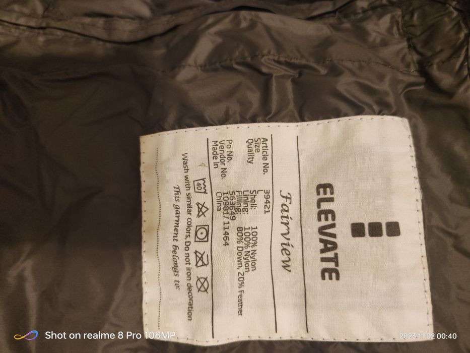 Vesta cu puf elevate M