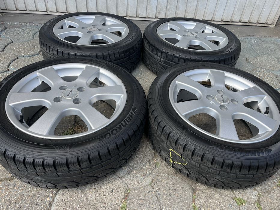 Jante 4x100mm, anvelope iarna 195/55 R16 Dacia Logan, Sandero, Renault
