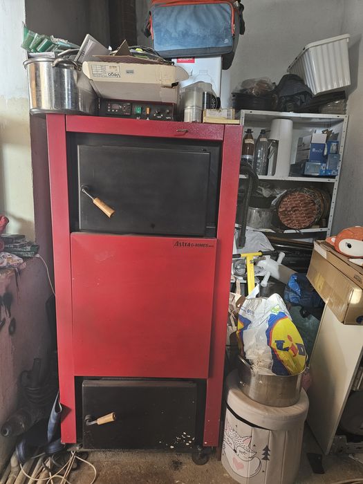 Centrala pe lemne 80 kw gazeificare.