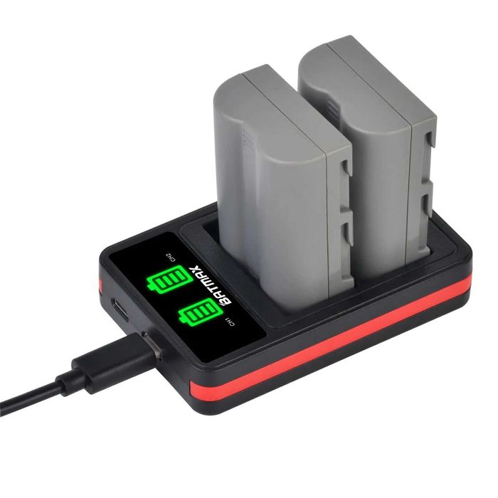 Set 2 acumulatori EN-EL3 + incarcator Nikon D300 D700 D70S D80 D90 D50