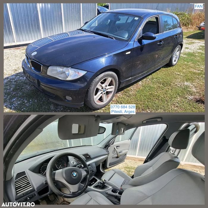 Piese BMW 120d E87 2006 motor M47 163cp diesel motor cutie viteze manuala grup spate caseta directie injectoare turbina compresor ac bara aripa usa scaun bancheta