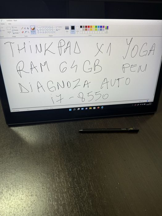 ThinkPad Yoga X360 TABLETA 2in 1 PEN RAM 64GB  i7-8550 Diagnoza Auto