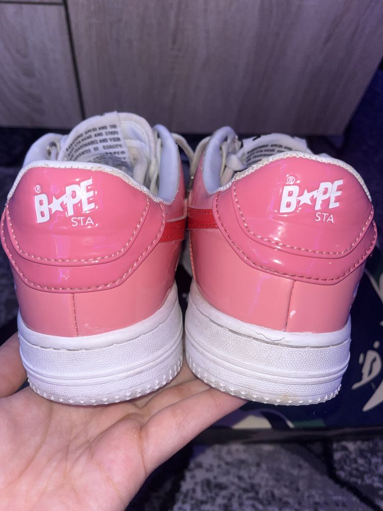 Pink bape sta shoes маратонки unisex