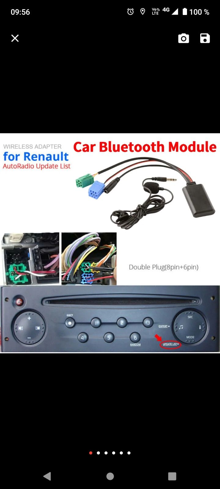 Cd Player Megane 2 cu Modul Blutooth și Microfon