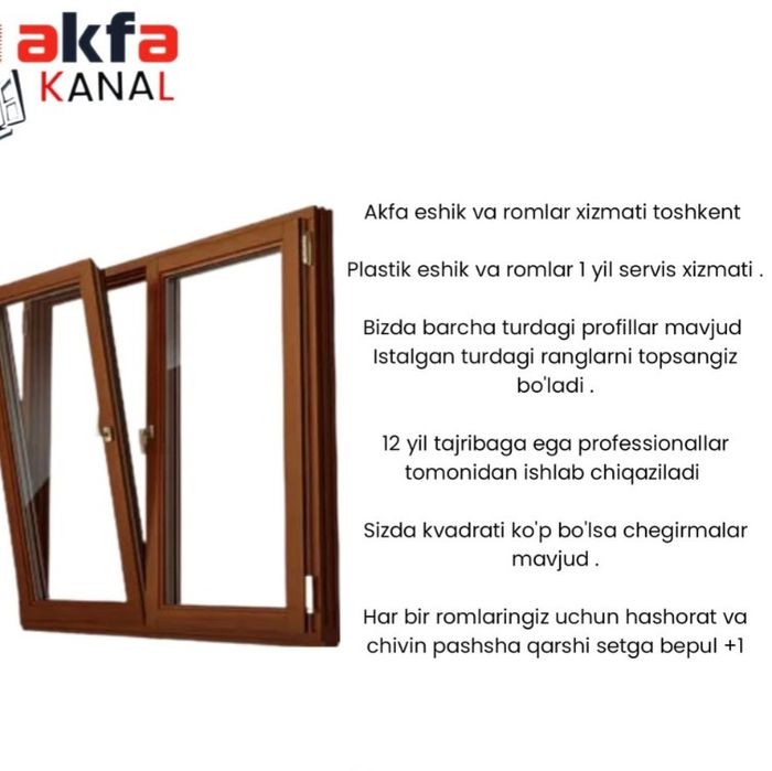 Akfa legirovka hizmatlari