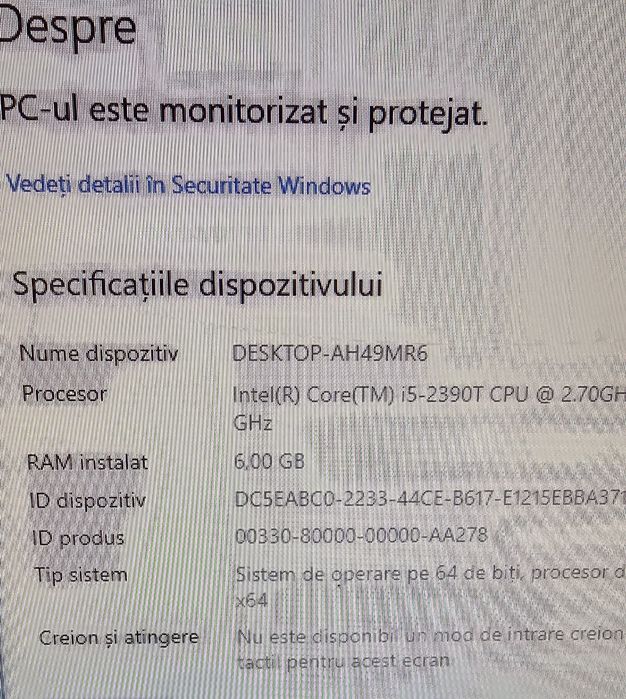 All în One pc HP 27" i5