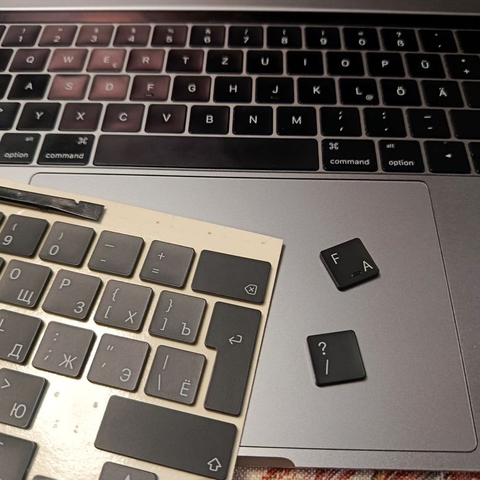 Macbook pro 13 клавиш клавиатуры