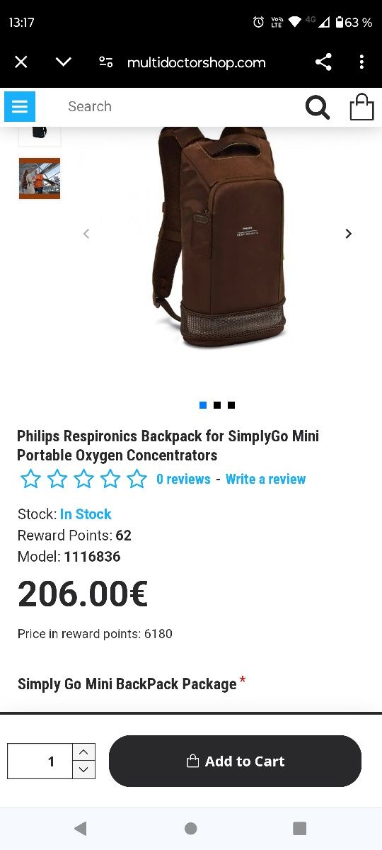 Rucsac Philips Respironics