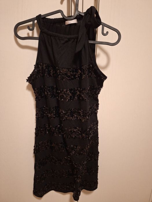 Рокля и топ с пайети +подарък ръкави  Обща цена 20лв