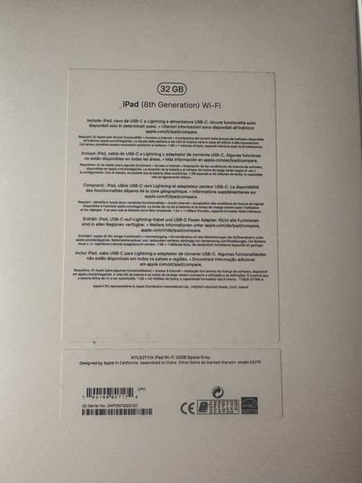 Tableta Ipad 8 32gb pachet complet