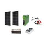Sistem panouri  solare 360 W pe 12 V cu invertor 3000 W rulota casa