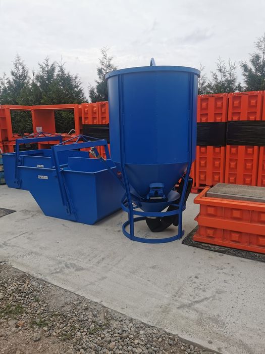 Benă beton  cu furtun macara turn