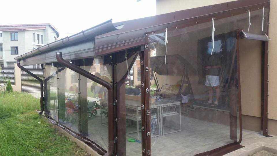 Folie cristal inchidere terasa balcon foisor LogoPrint.ro