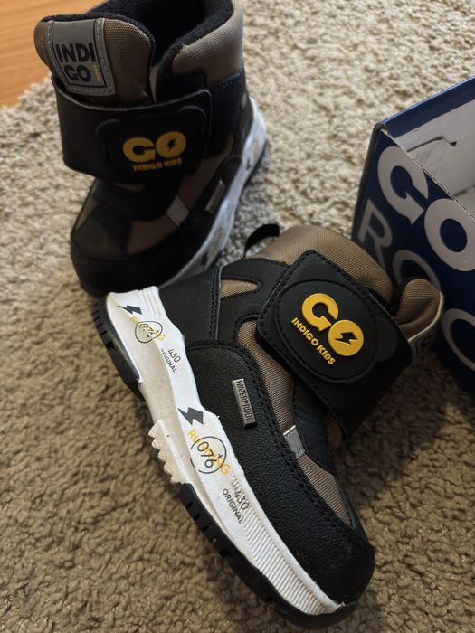 Зимние ботинки индиго