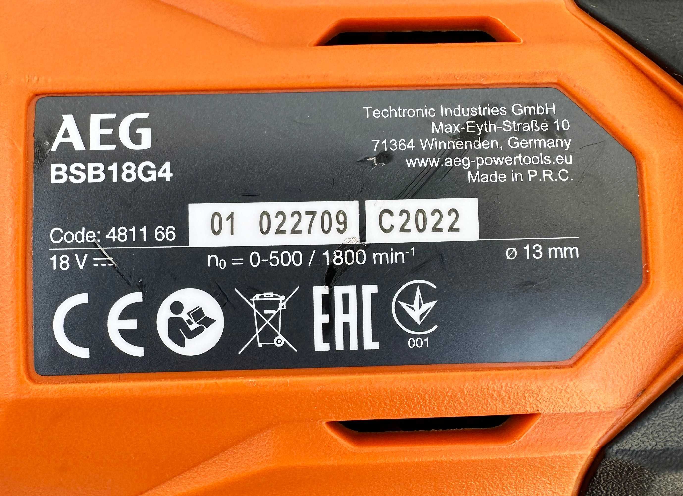 AEG BSB18G4 - Ударен винтоверт 18V 2022г.