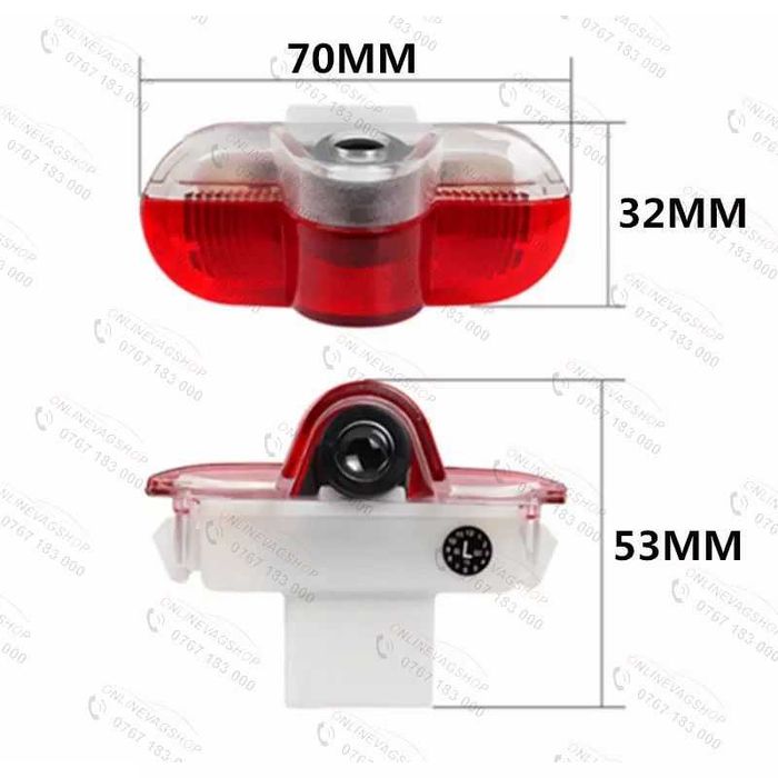 Set 2 lampi dedicate cu logo Skoda pentru portiere Skoda Octavia ,Yeti
