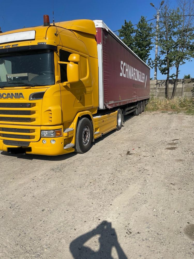 Vând ansamblu Scania G420 LA + semiremorca Schwarzmuller
