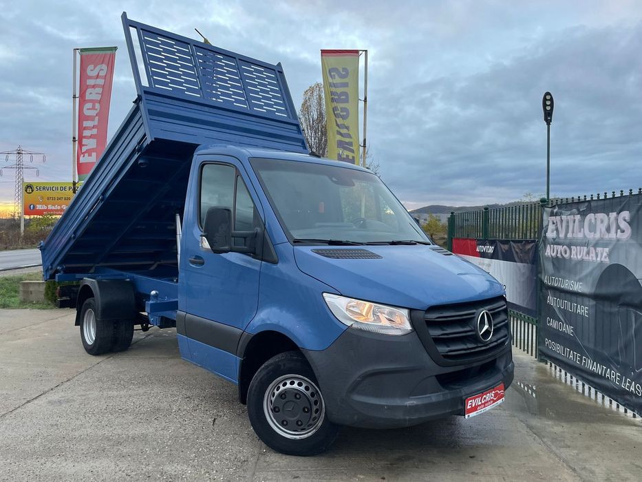 Mercedes-Benz Sprinter BASCULABIL AXA DUBLA SPATE Bena 3.8 m Posibilitate LEASING/BASCULABIL 3 parti/BENA 3.8 m/CLIMA/TVA Deductibi