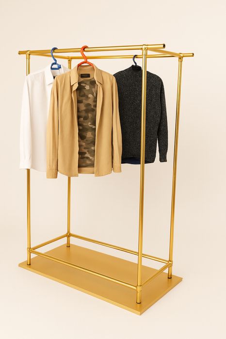 Вешалки золотые напольные грузоподьёмность 80кг вешилка vishilka