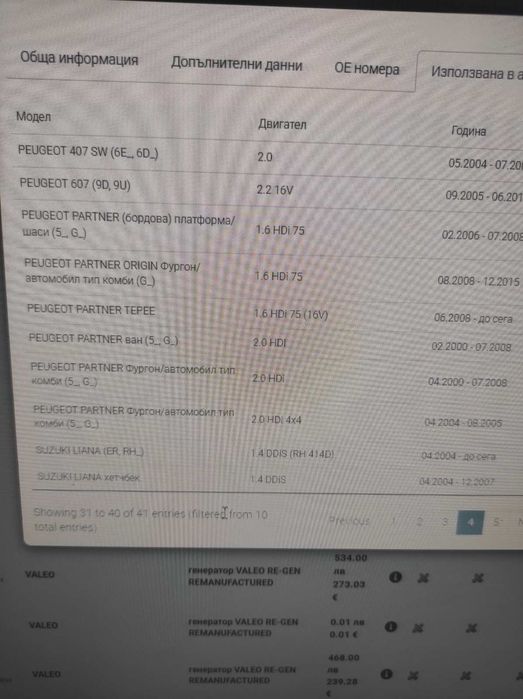 Алтернатор-Valeo-Peugeot/Citroen