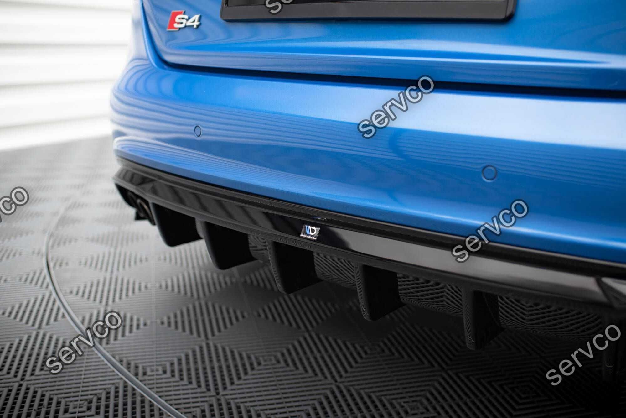 Prelungire difuzor bara spate Audi A4 B8 SLINE S4 2008-2012 v23 Maxton