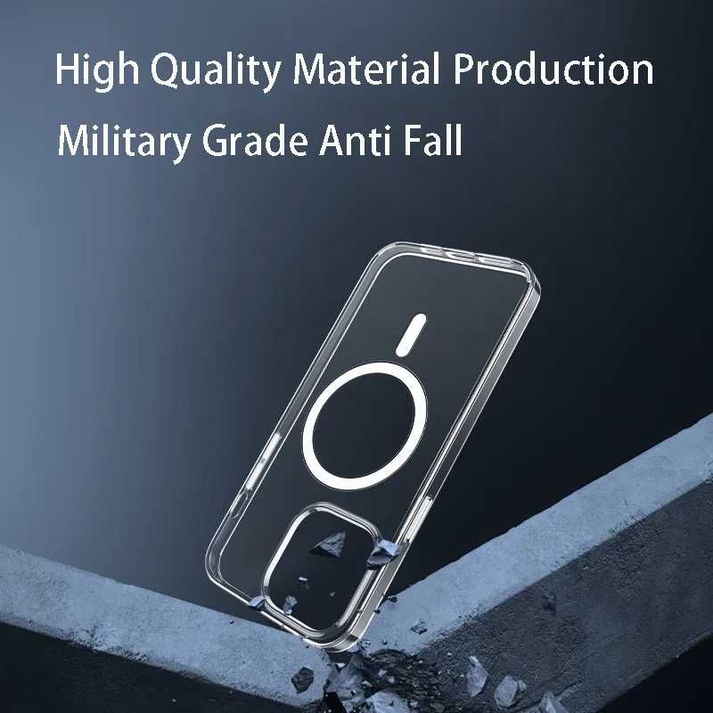 IPhone 15 pro - Прозрачен калъф гръб кейс/MagSave clear case за iPhone