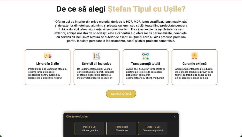 Creez website/magazin online/landing page/site de prezentare/aplicatii