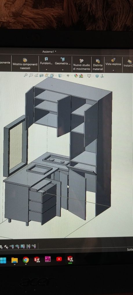 Scara  cu spatiu depozitare , dressing , bucatarii, mobila la  comanda