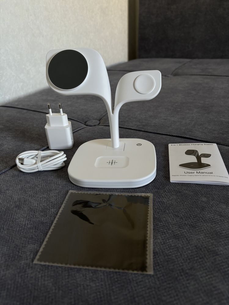 Беспроводная зарядка Iphone AppleWatch AirPods MagSafe